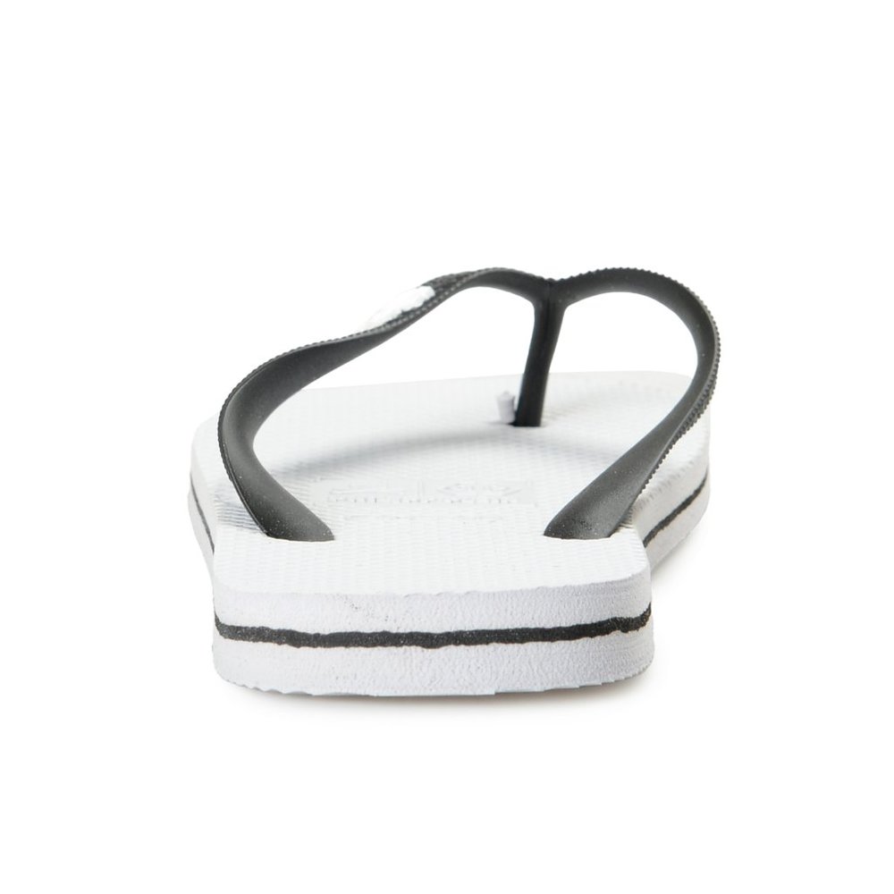 Philipp Plein White/Black Rubber Logo Print Flip Flops Shoes - Picture 3 of 8